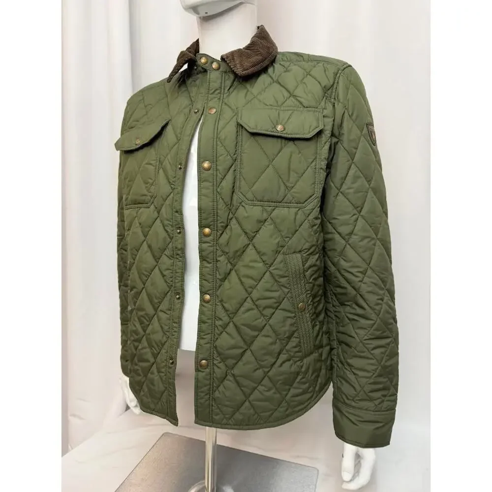 NWT! Polo Ralph Lauren Mens‎ Diamond Quilted Snap Button Field Barn Jacket XL